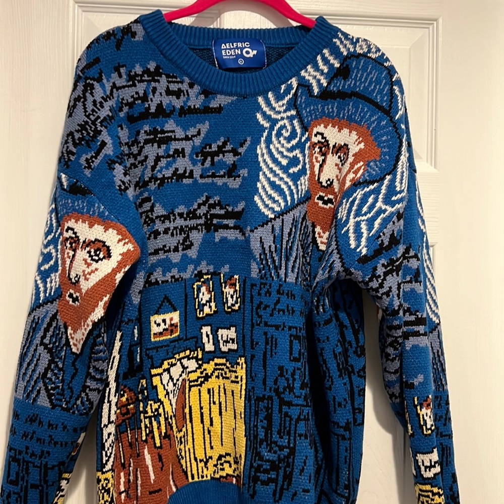 Aelfric Eden Van Gogh Oil Painting Knit Sweater